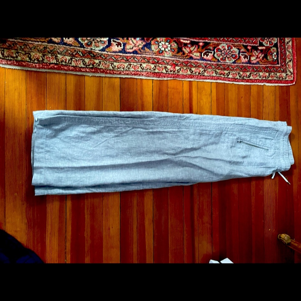 Althea linen pants. Worn once wider leg